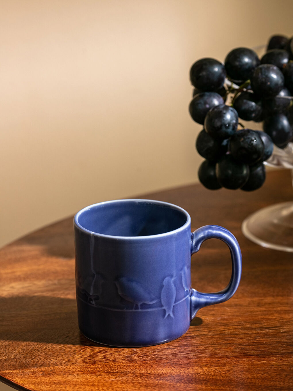 Mavi Kuş Baskılı Porselen Kupa 300 ml