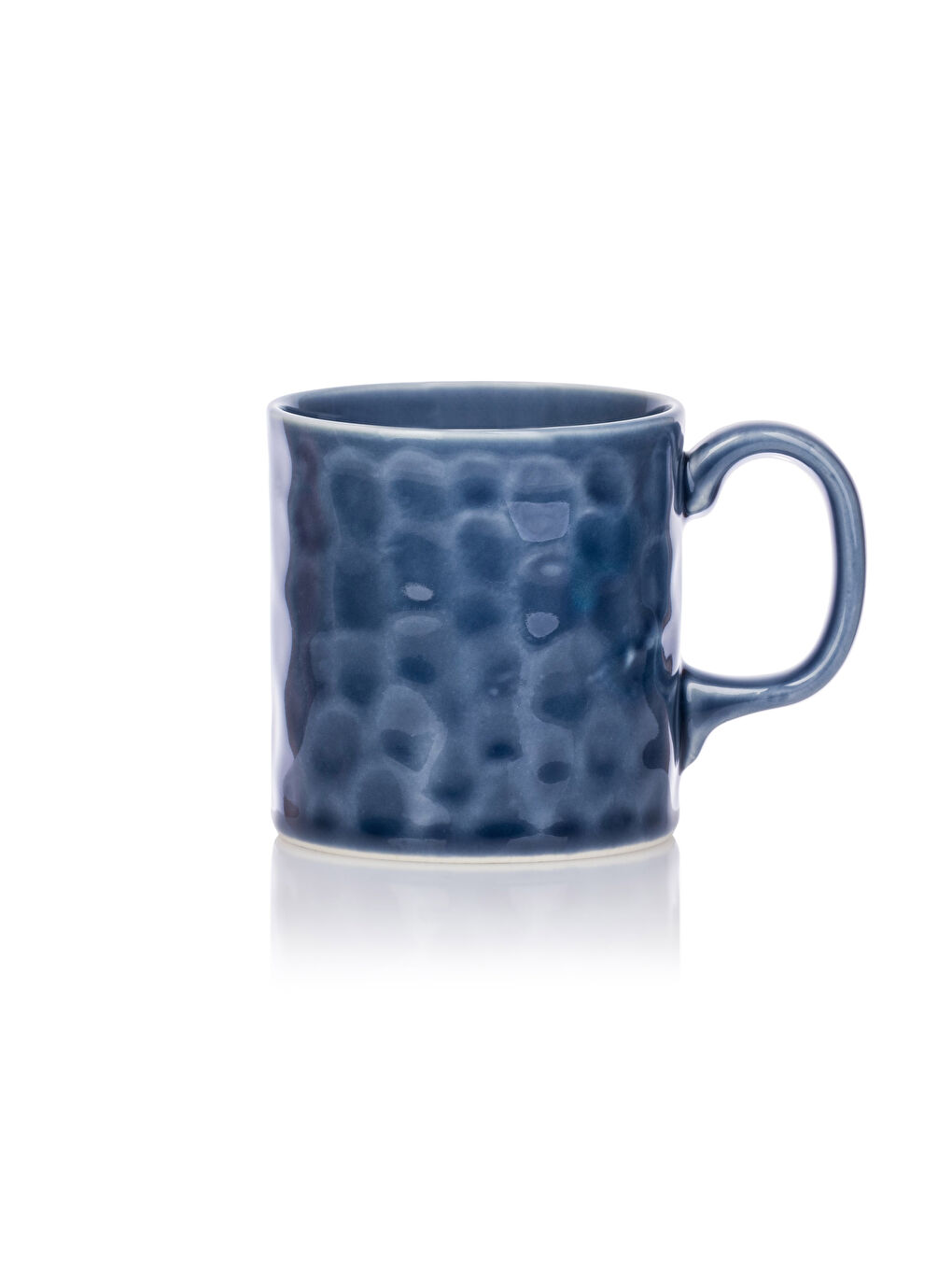 Mavi Bal Peteği Desenli Porselen Kupa 300 ml-3