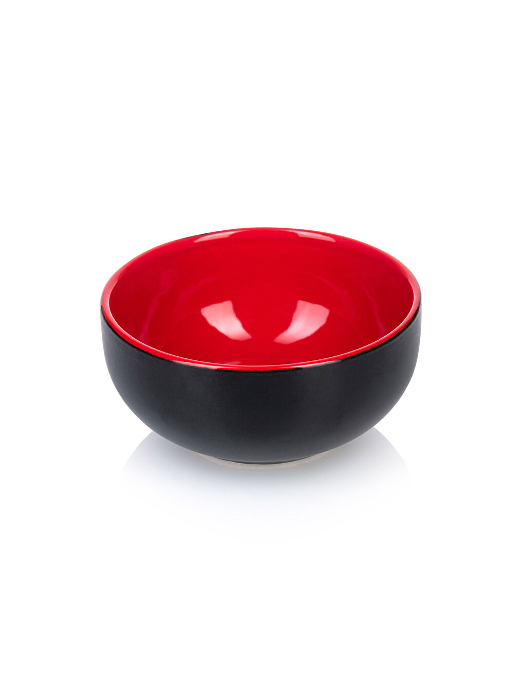 Kırmızı Renkli Seramik Kase Seti 4'lü-3