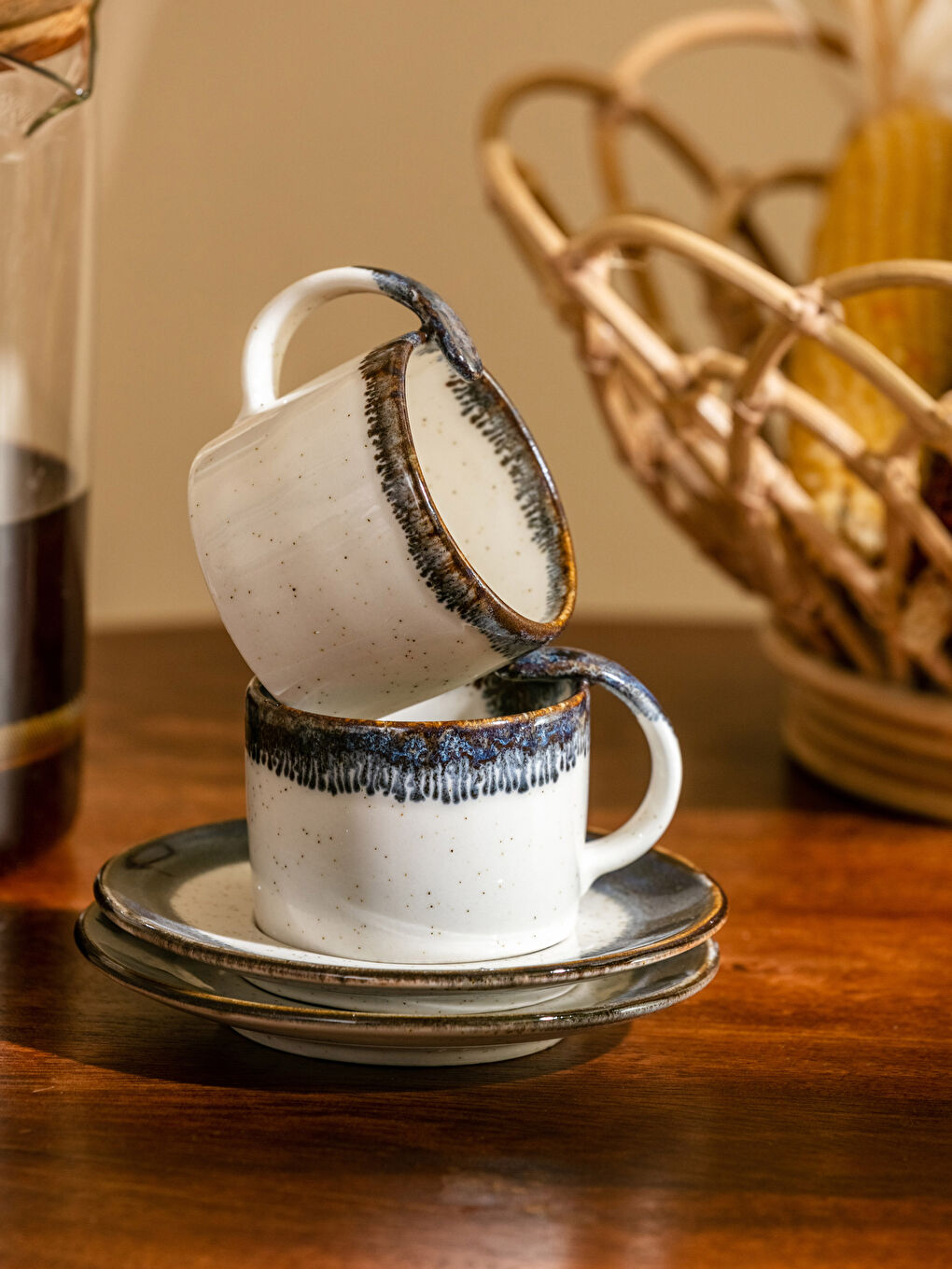 TOHANA HOME مجموعة أكواب القهوة -S3JD07Z8-VD4