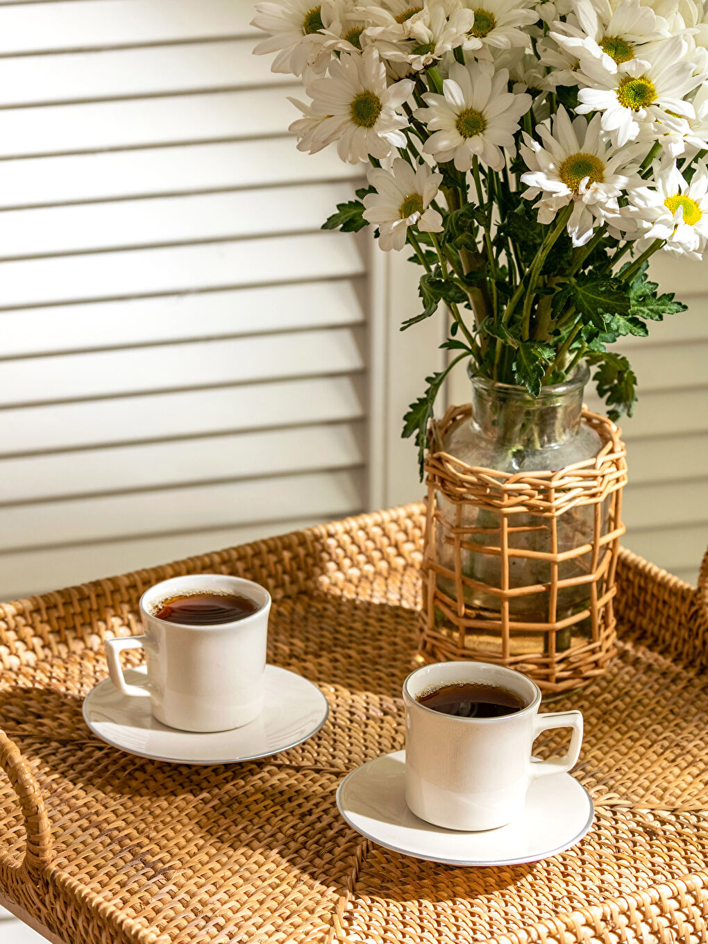 Beyaz Porselen 2'li Kahve Fincanı Seti 90 ml