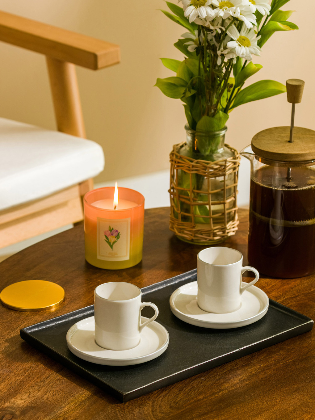 TOHANA HOME 2er-set Porzellan Türkische Kaffeetassen 100 Ml - S3JD12Z8-SJT