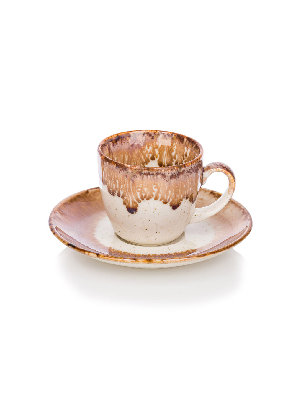 طقم أكواب قهوة بورسلين مطبوع لشخصين 90 مل-4