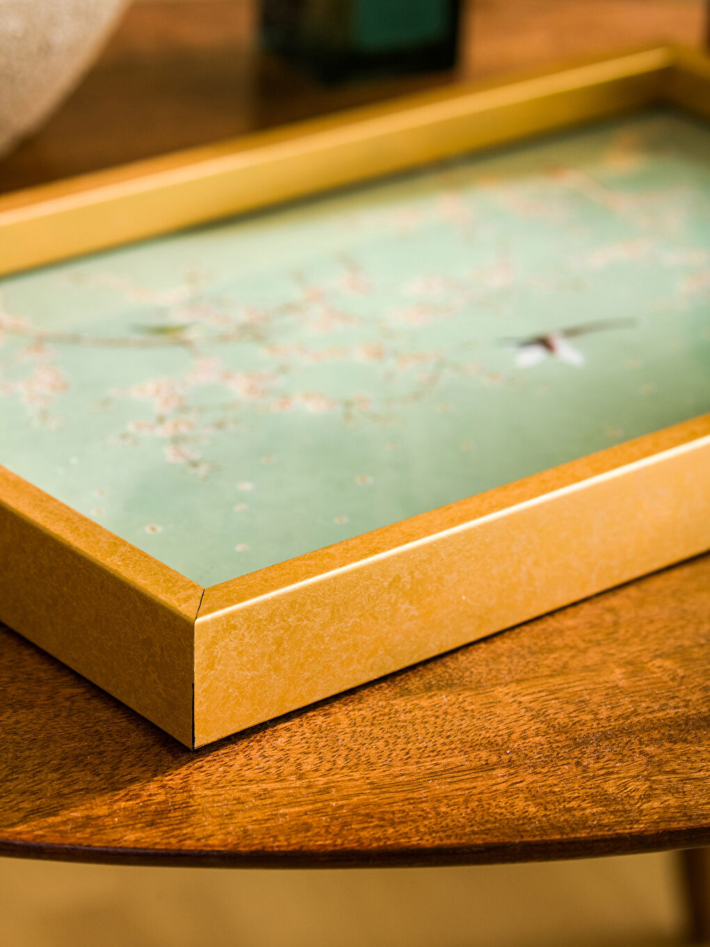 Decorative Glass Tray 40x25 Cm-3