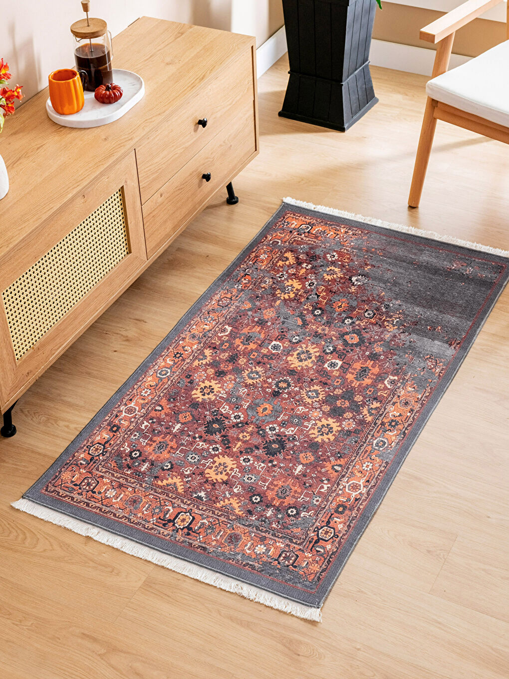 Karışık Etnik Desenli Halı 80x150 cm