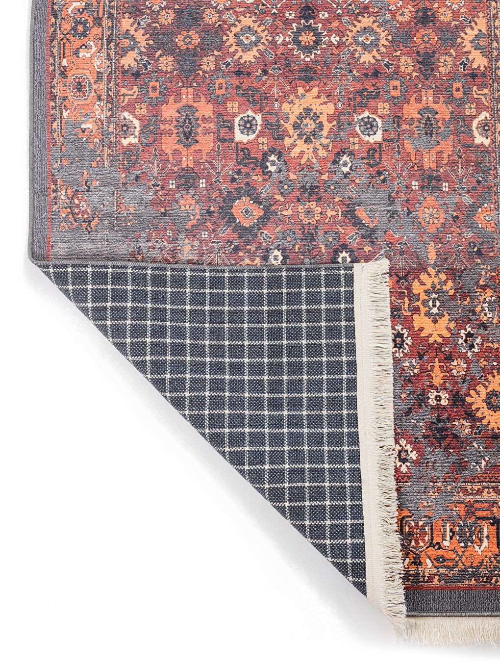 Karışık Etnik Desenli Halı 80x150 cm-3