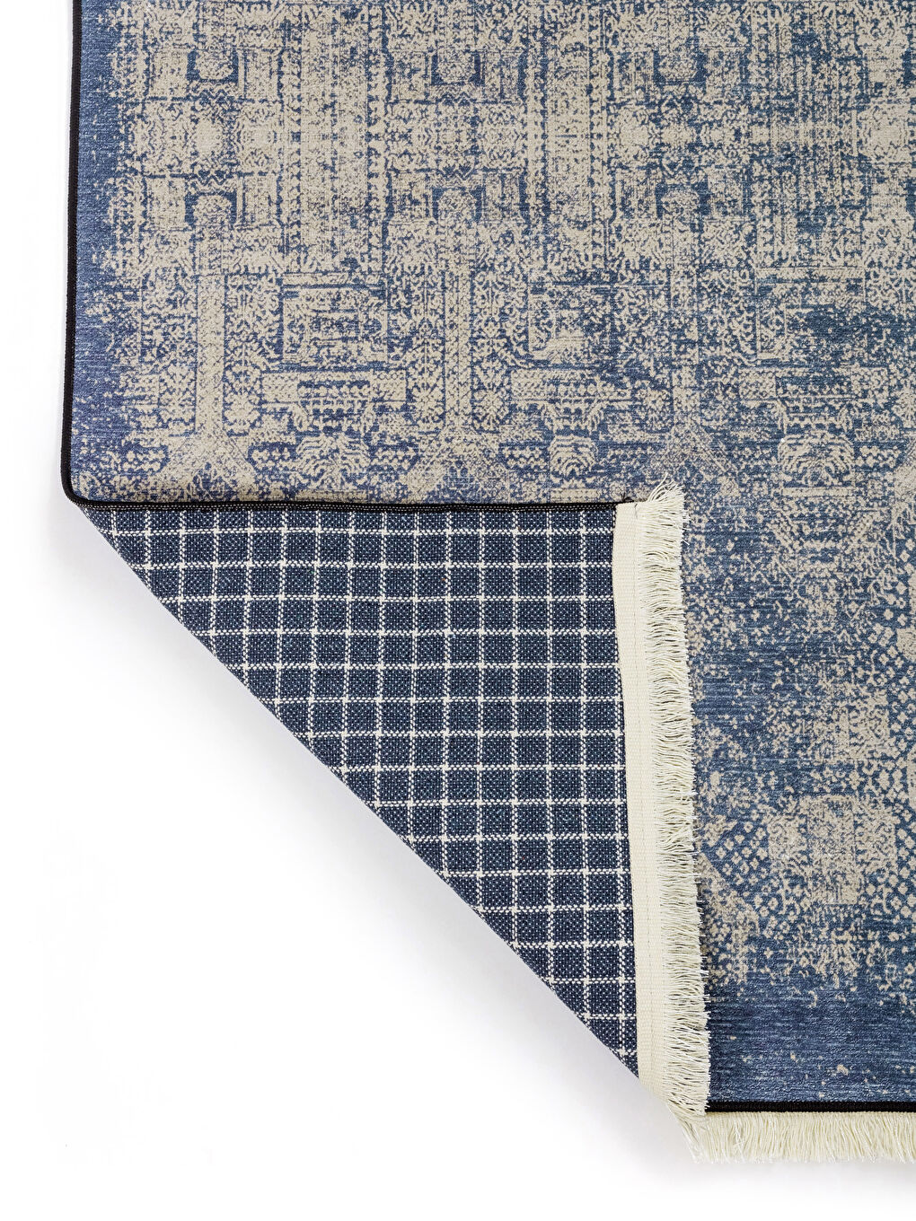 Printed Fringe Detail Rug 80x150 Cm -S3JF76Z8-F9C