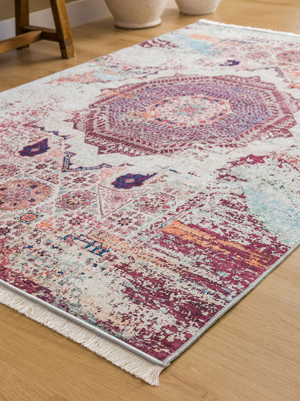 Fringed Patterned Carpet 120x180 Cm -S3JF79Z8-F9C