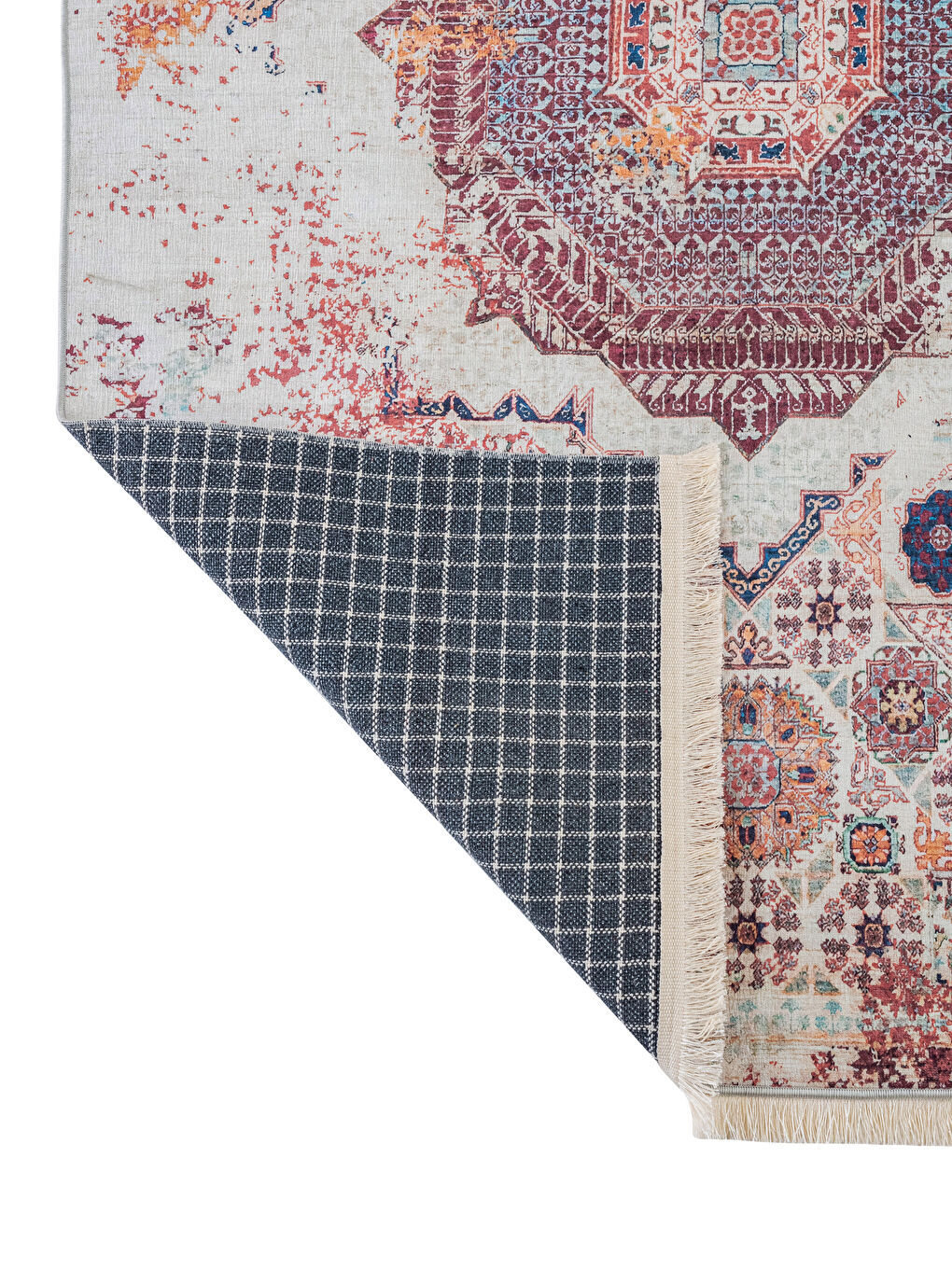 Fringed Patterned Carpet 120x180 Cm -S3JF79Z8-F9C