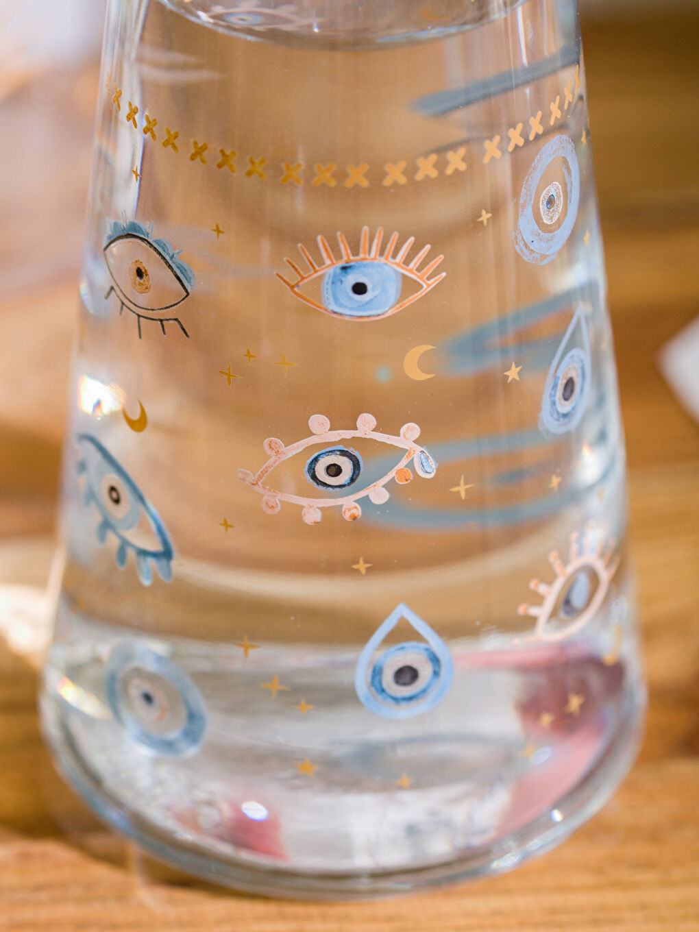 Karışık Göz Baskılı Cam Sürahi 1100 ml-3