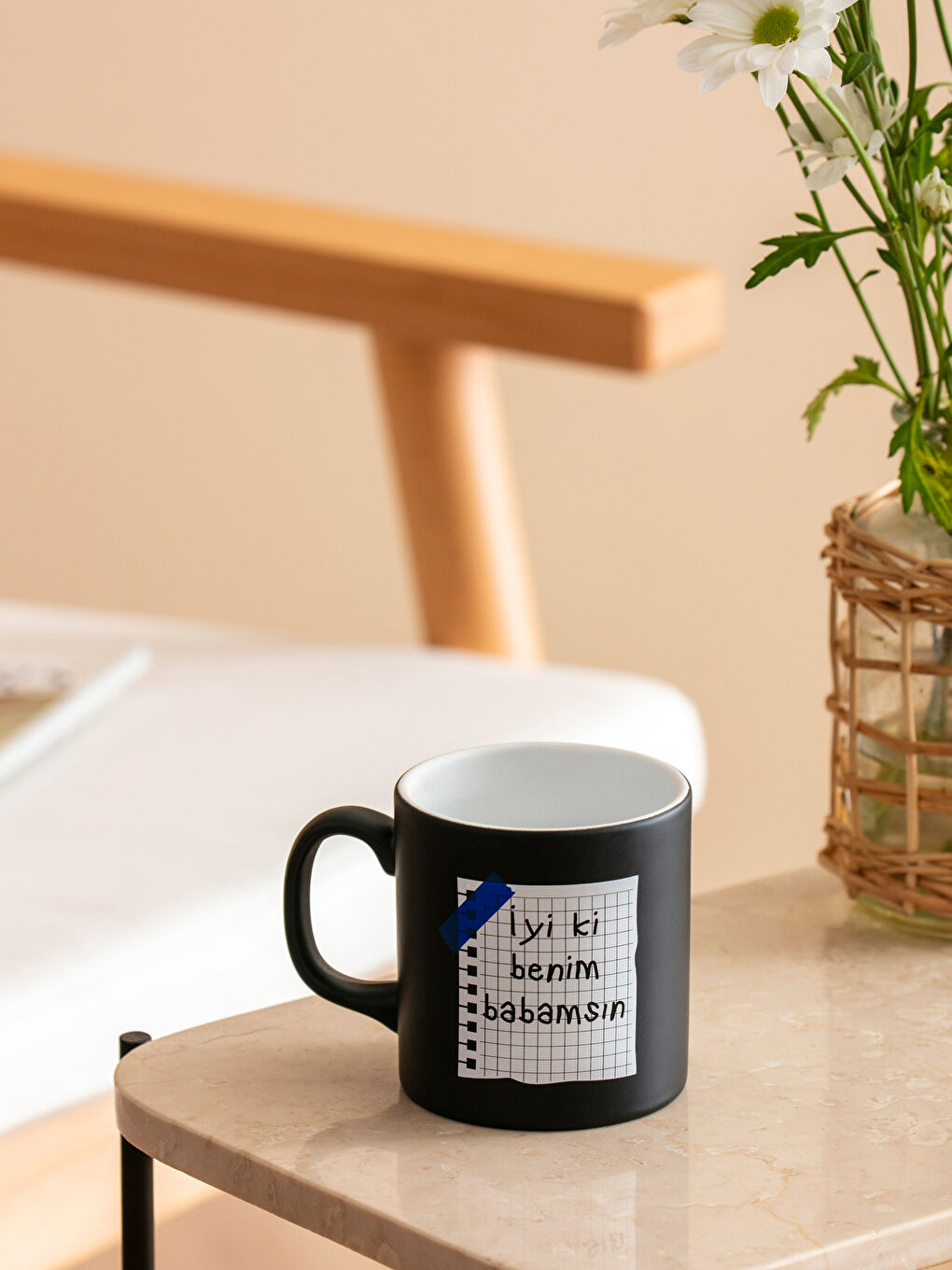 Karışık Yazı Baskılı Kupa Bardak-1