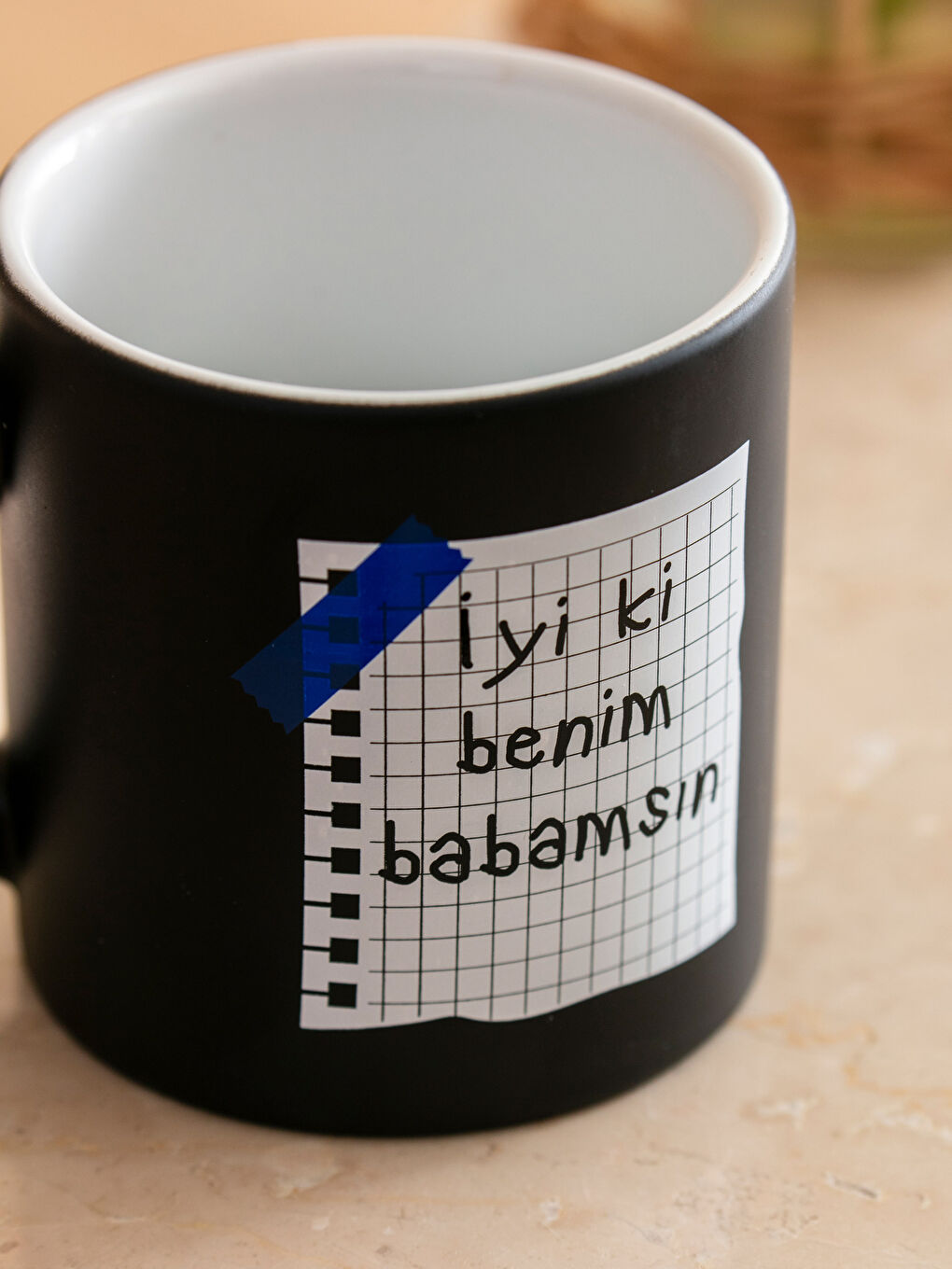 Karışık Yazı Baskılı Kupa Bardak-2