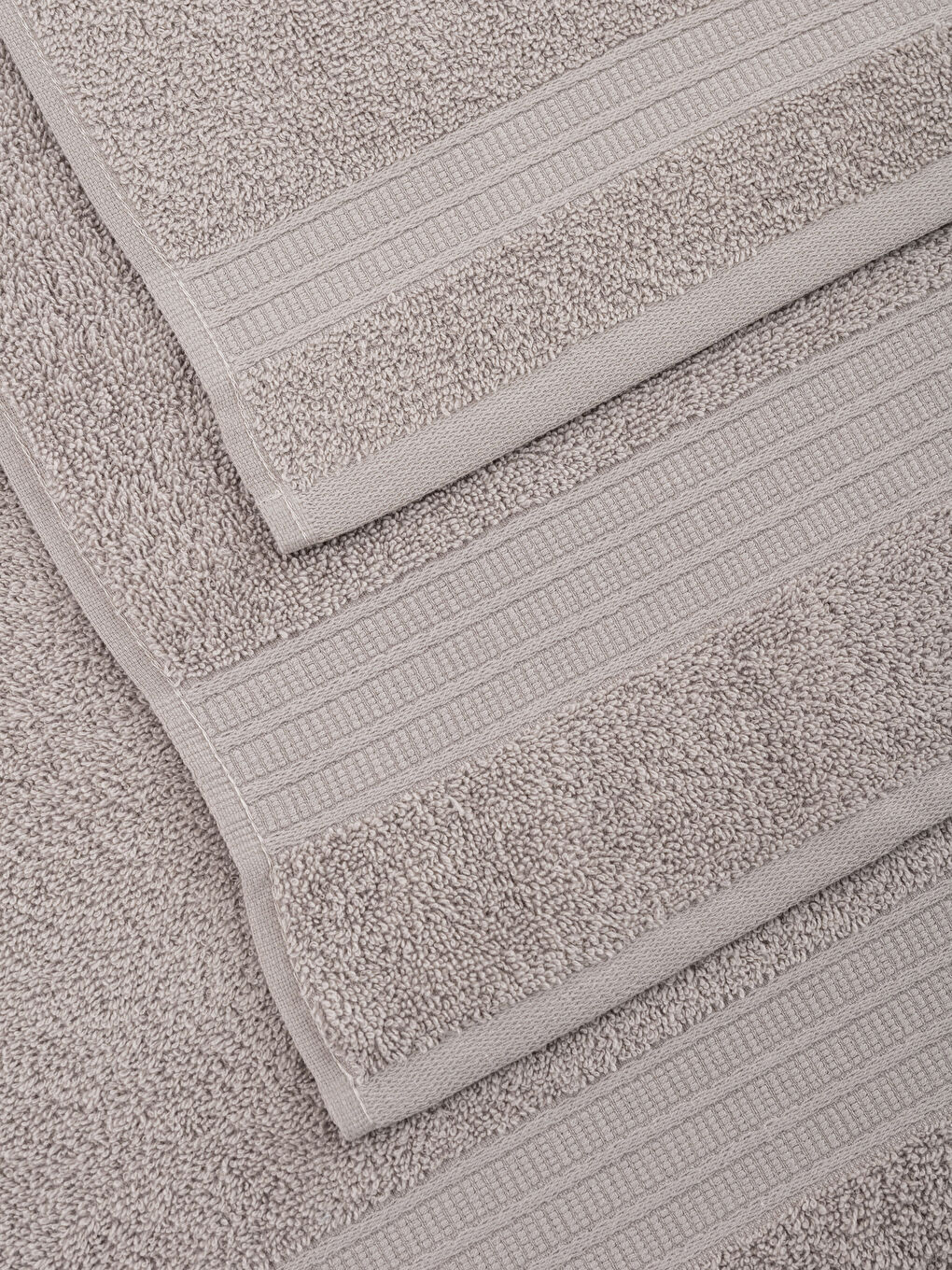 Plain Cotton Bath Towel Set of 3 -S3K708Z8-DGA