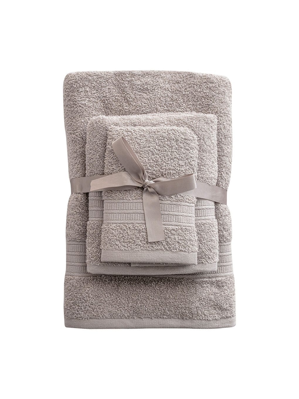 Plain Cotton Bath Towel Set of 3 -S3K708Z8-DGA