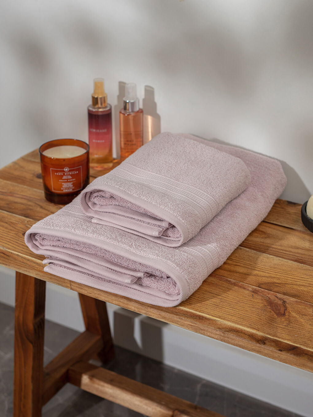 Простий набір бавовняних рушників для ванни, 2 упаковки-2