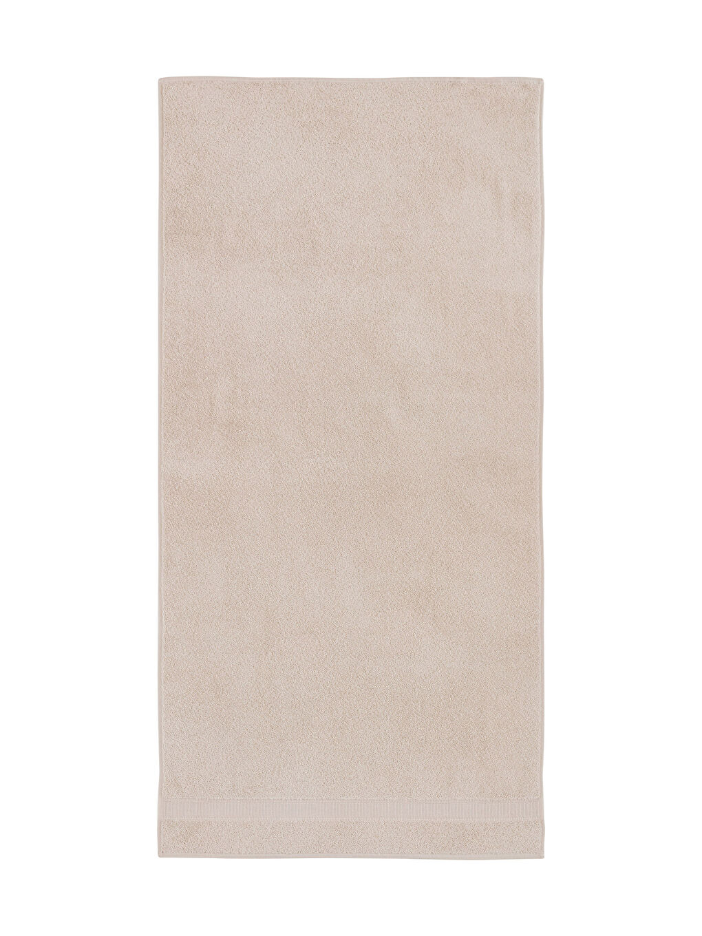 Bej Düz Pamuklu Banyo Havlusu 70x140 cm-3