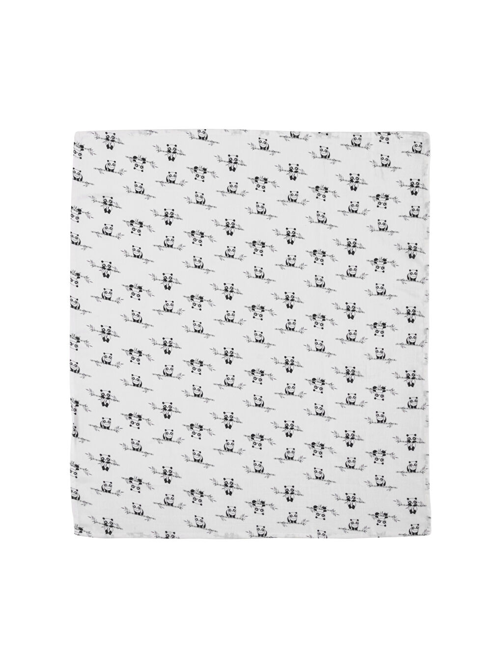 Ekru Baskılı Erkek Bebek Müslin Bez 90x100 cm-4