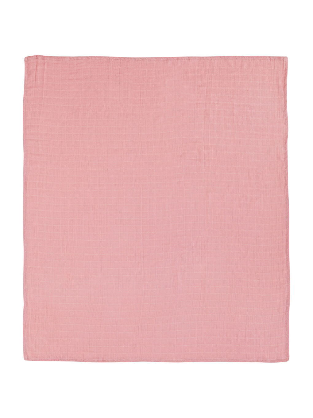 Pembe Kendinden Desenli Kız Bebek Müslin Örtü-4