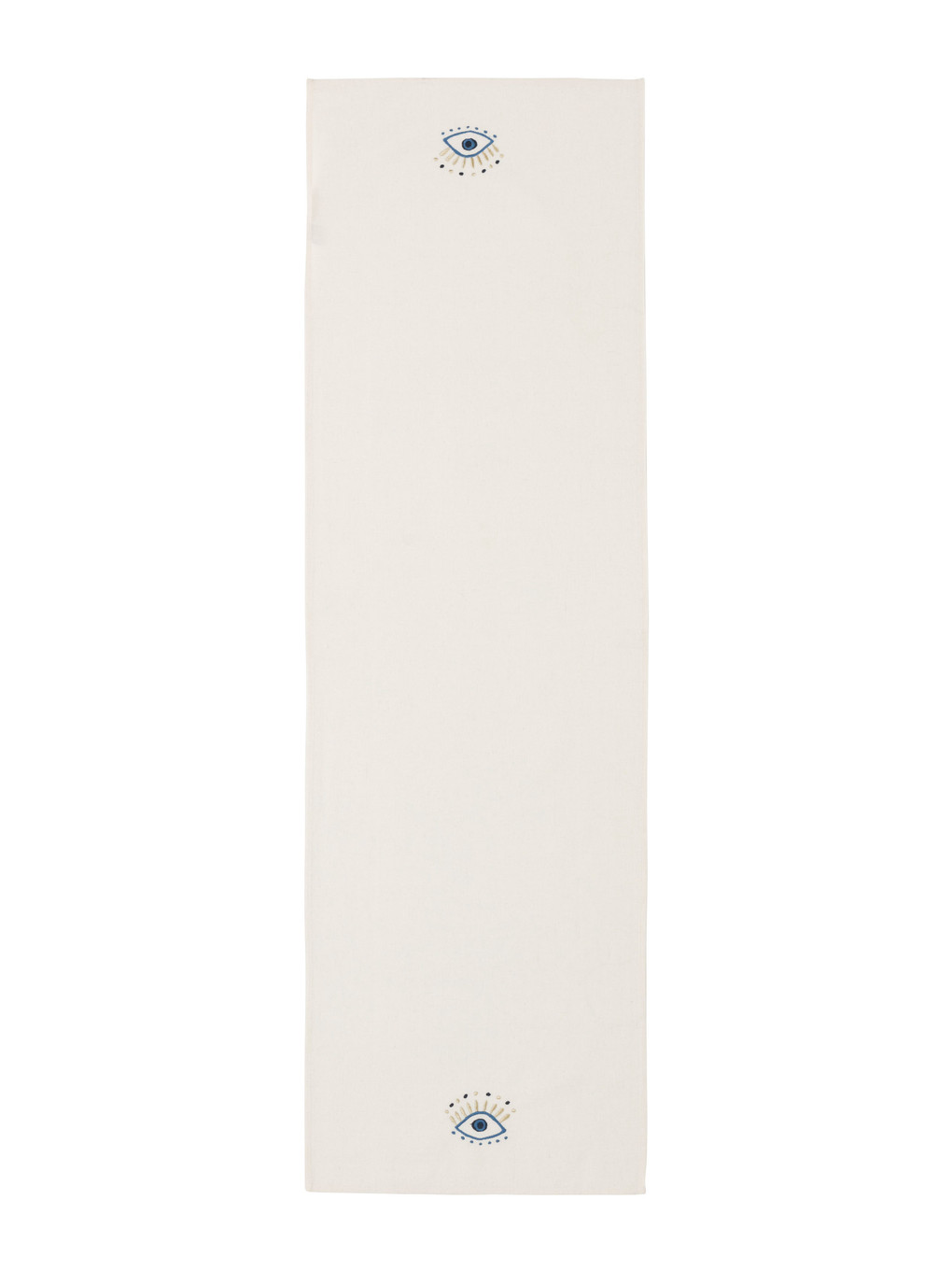 مفرش طاولة مْطَرّْز بالعين 45x150 Cm-4
