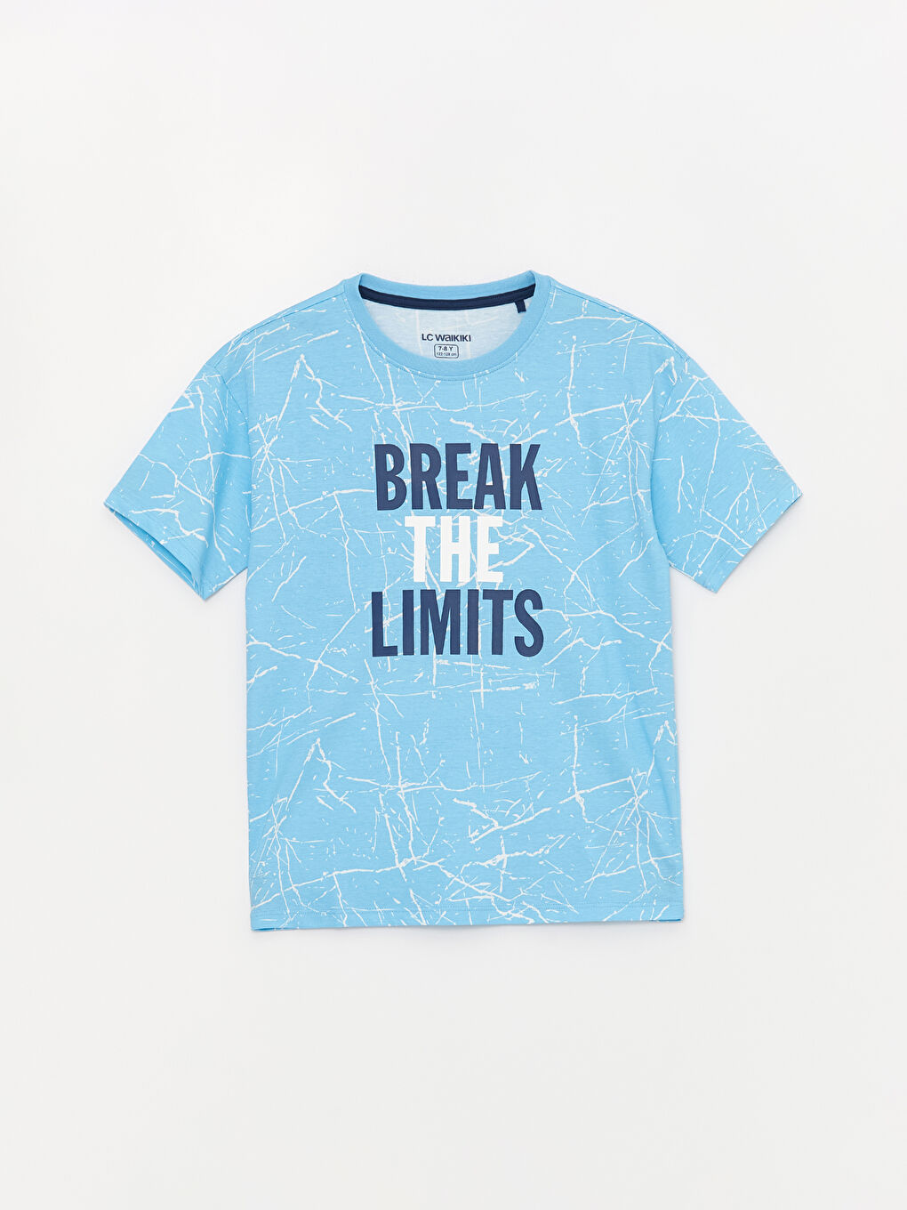 Mavi Bisiklet Yaka Erkek Çocuk Pijama Üst