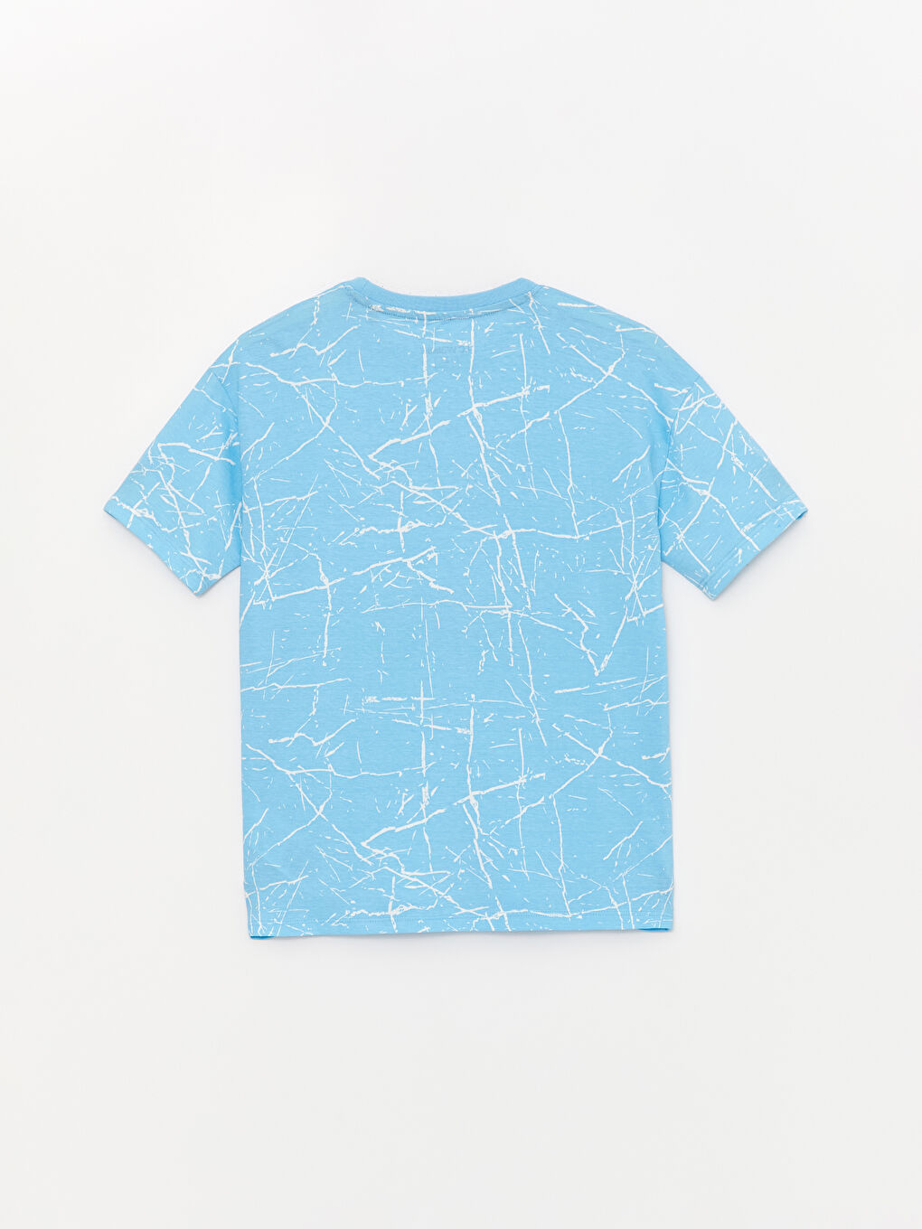 Mavi Bisiklet Yaka Erkek Çocuk Pijama Üst-1