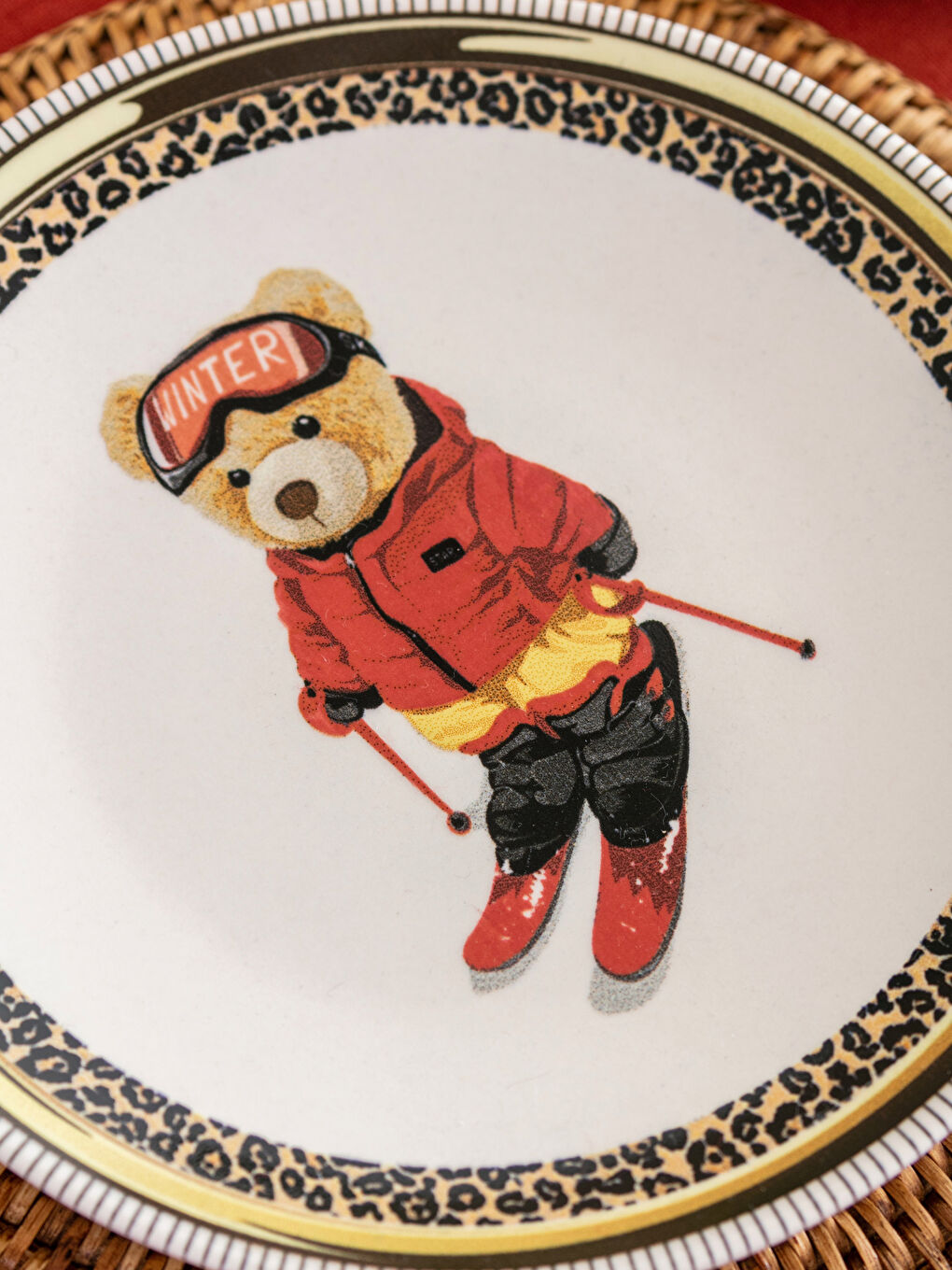 Karışık Baskılı Seramik Sunum Tabağı 20 cm-2