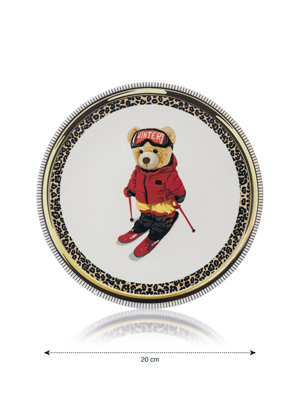 Karışık Baskılı Seramik Sunum Tabağı 20 cm-3