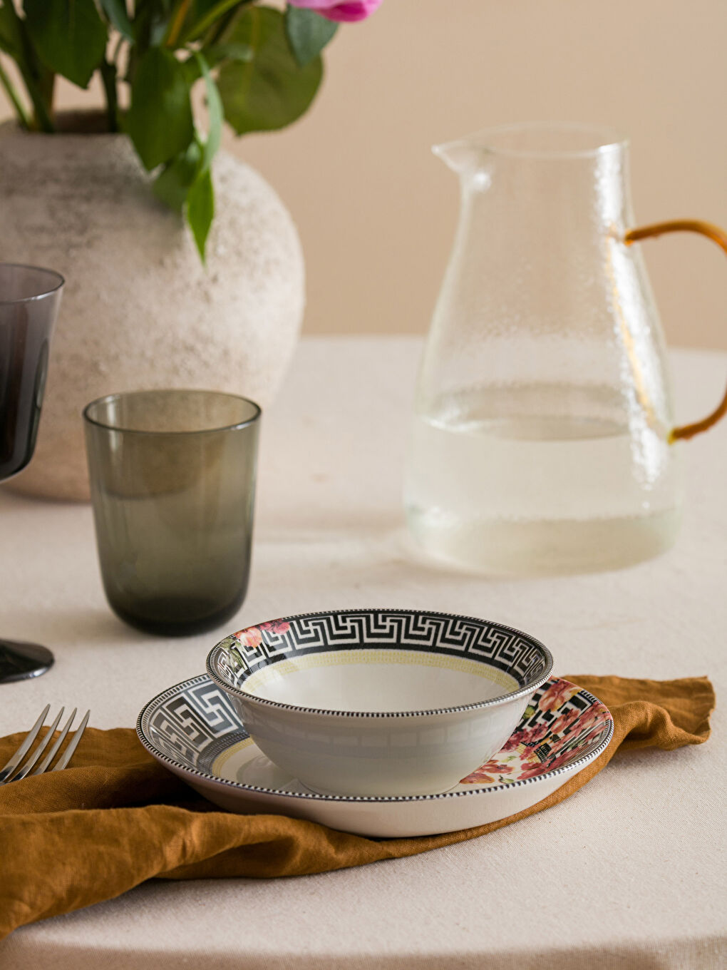 Karışık Baskılı Kase 15 cm