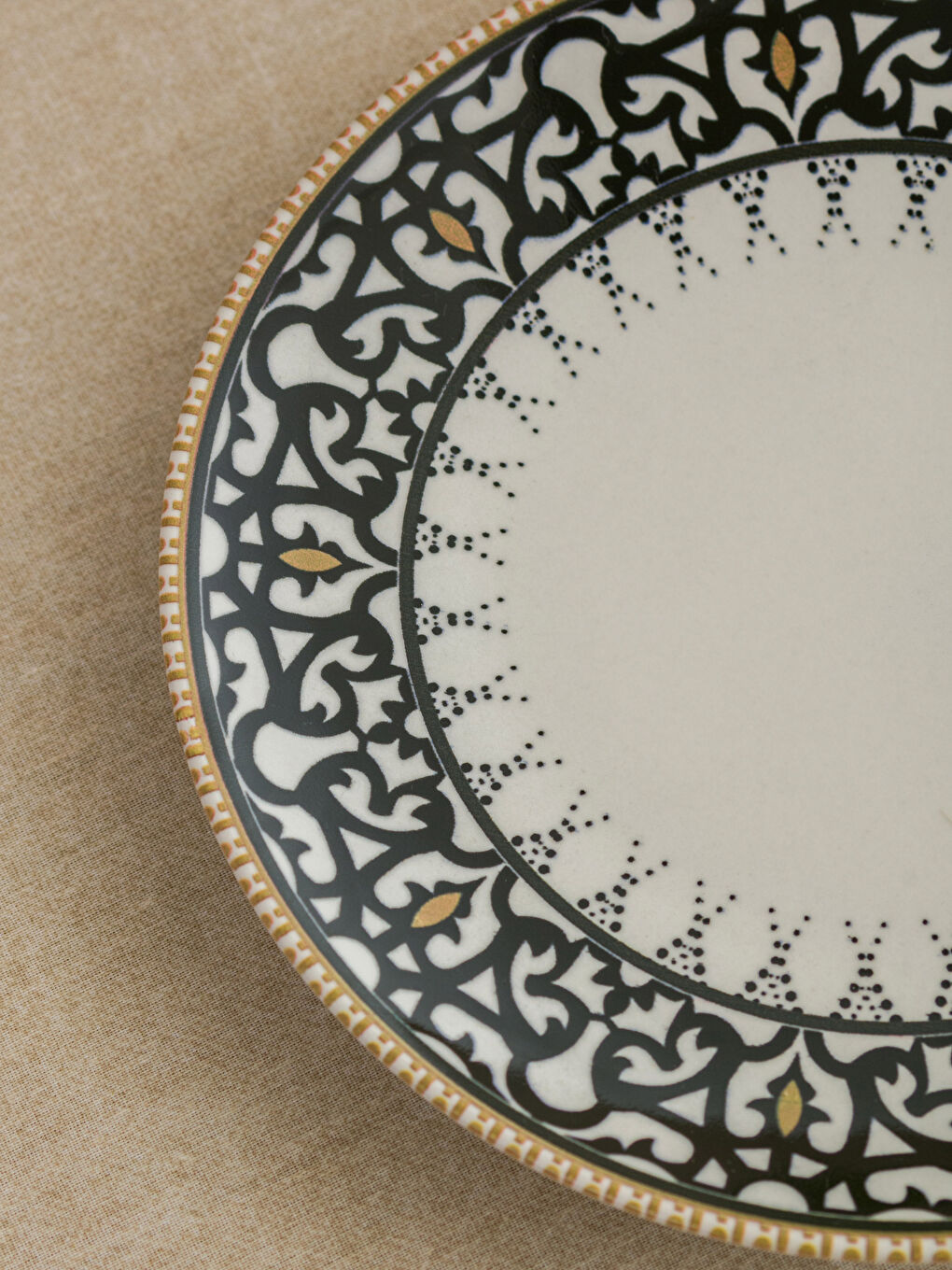 Karışık Baskılı Seramik Sunum Tabağı 20 cm-2