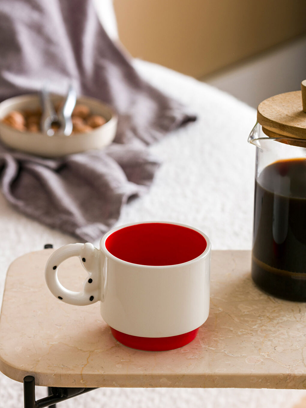 LCW HOME Karişik Baskılı Seramik Kupa 400 ml - 1
