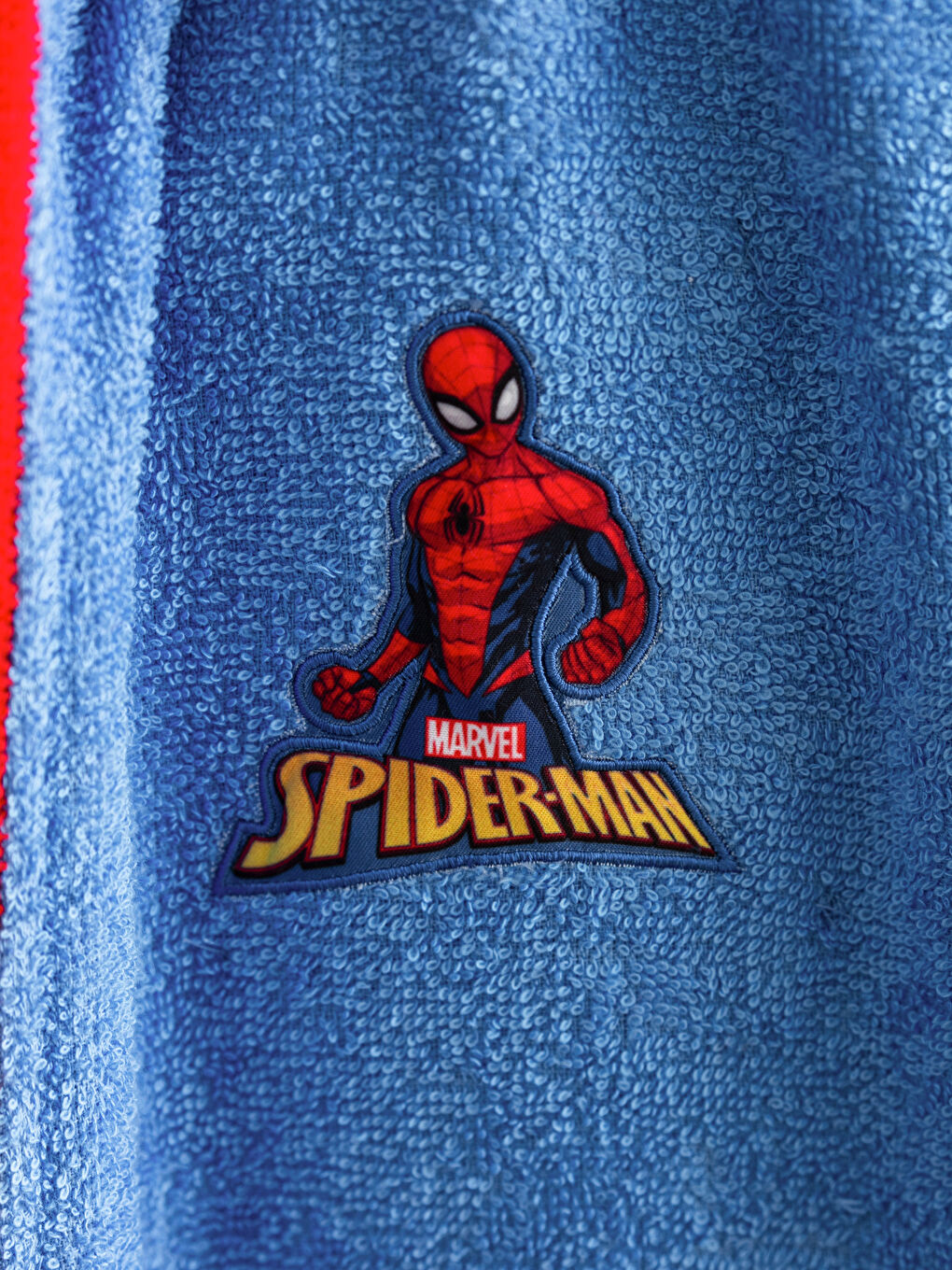 LCW HOME Mavi Spiderman Nakışlı Erkek Çocuk Bornoz - 2