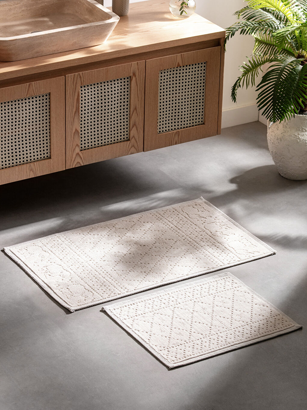 Embroidered Bath Mat 2 Pack -S46074Z8-E4Q
