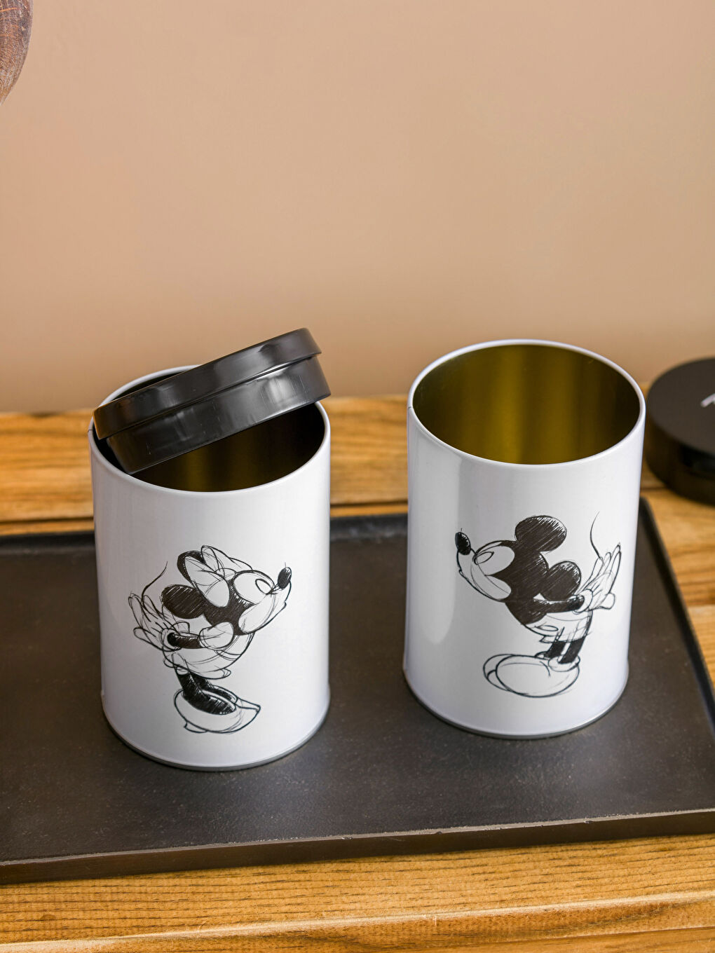 Lcw Home Lot de 2 Récipients Alimentaires Imprimés Mickey et Minnie Mouse -S46446Z8-LQJ
