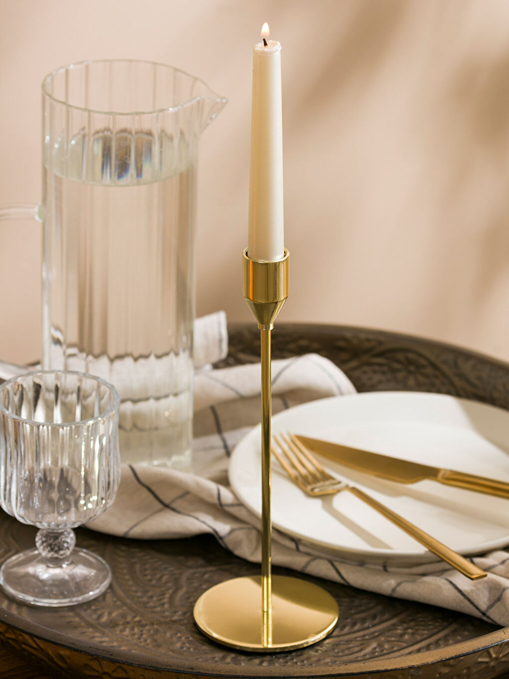 Bougeoir en Métal 22 cm