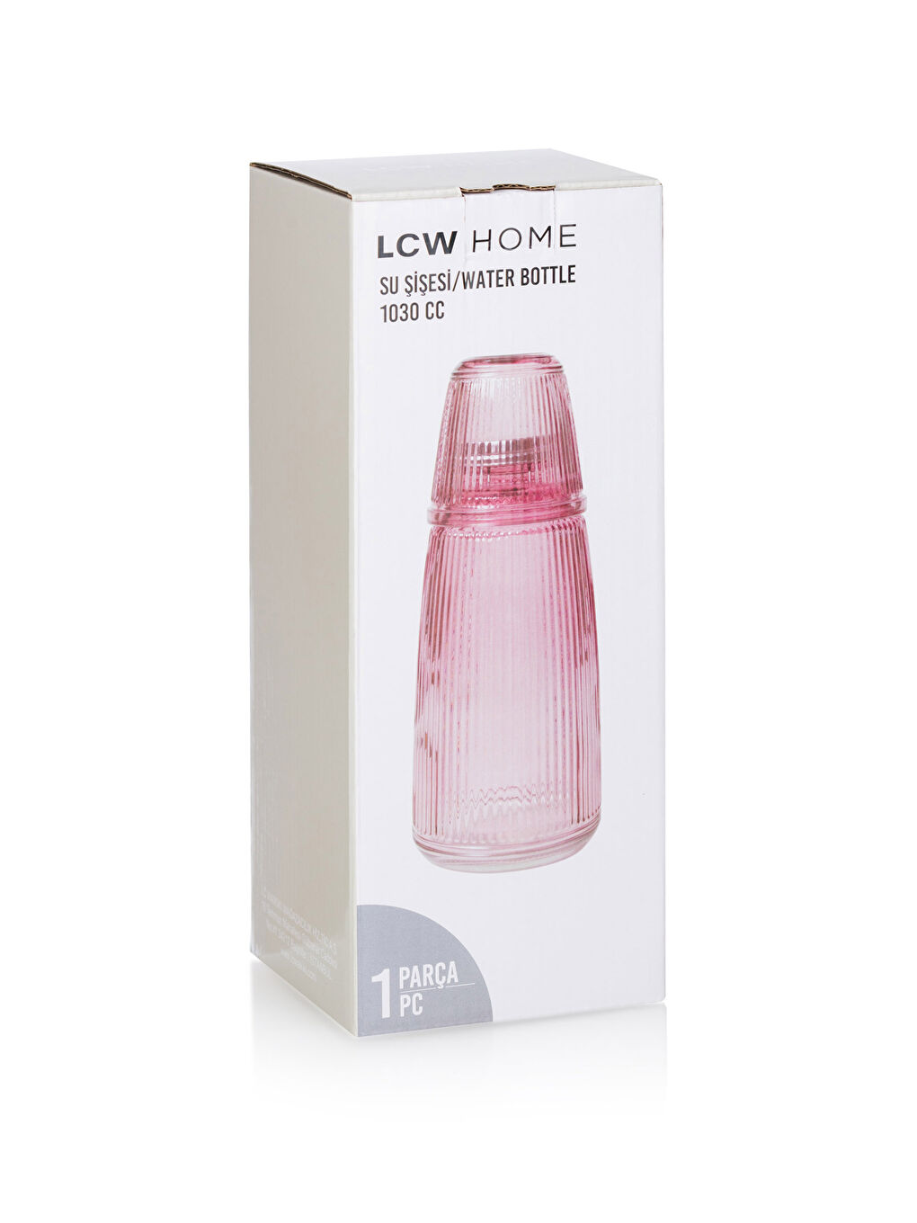 LCW HOME Mat Gül Kurusu Kapaklı Cam Sürahi 1000 Ml - 4