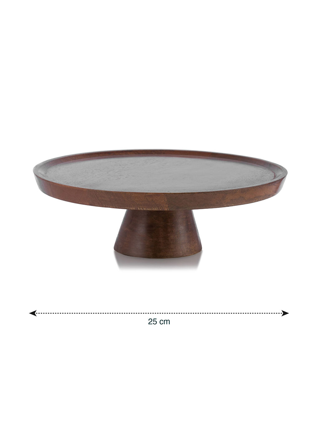 Kahverengi Ahşap Ayaklı Sunumluk 25 cm-4