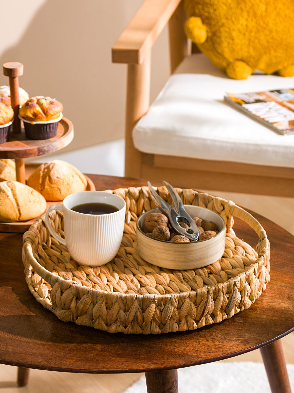 LCW HOME Oval Wicker Tray 34 cm -S47598Z8-VVZ