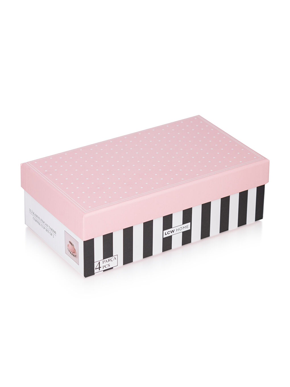 Karışık 2 Kişilik Porselen Kahve Fincan Takımı 90 ml-3