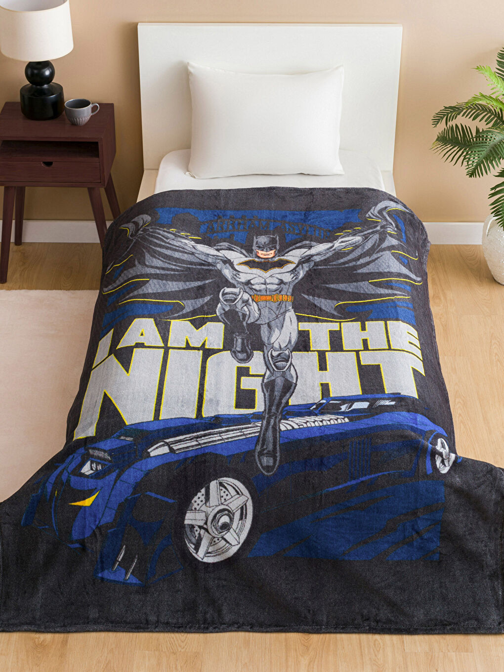 LCW HOME Karışık Baskılı Batman Baskılı Çocuk Battaniye 150x200 Cm - 1