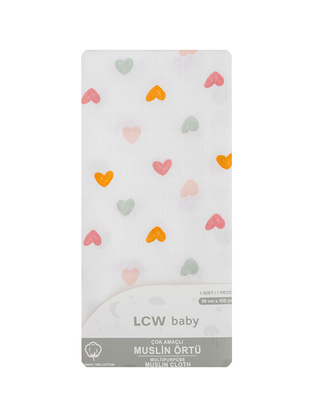 Printed Cotton Baby Girl Muslin Blanket -S4AK78Z1-LRA