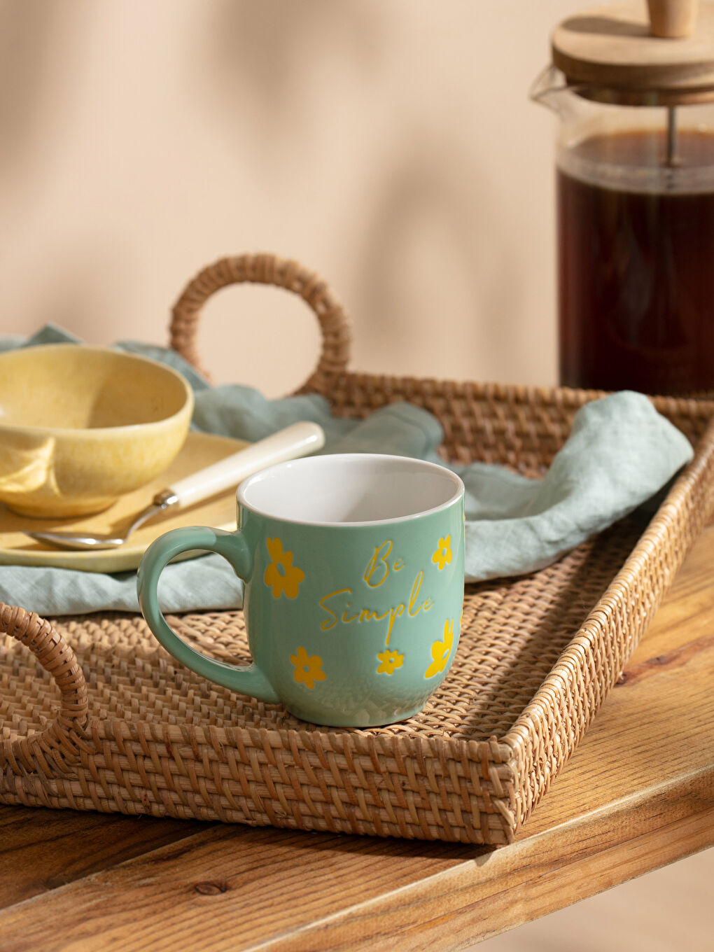 Printed Ceramic Mug 360 ml -S4AP52Z8-F9C - LC Waikiki
