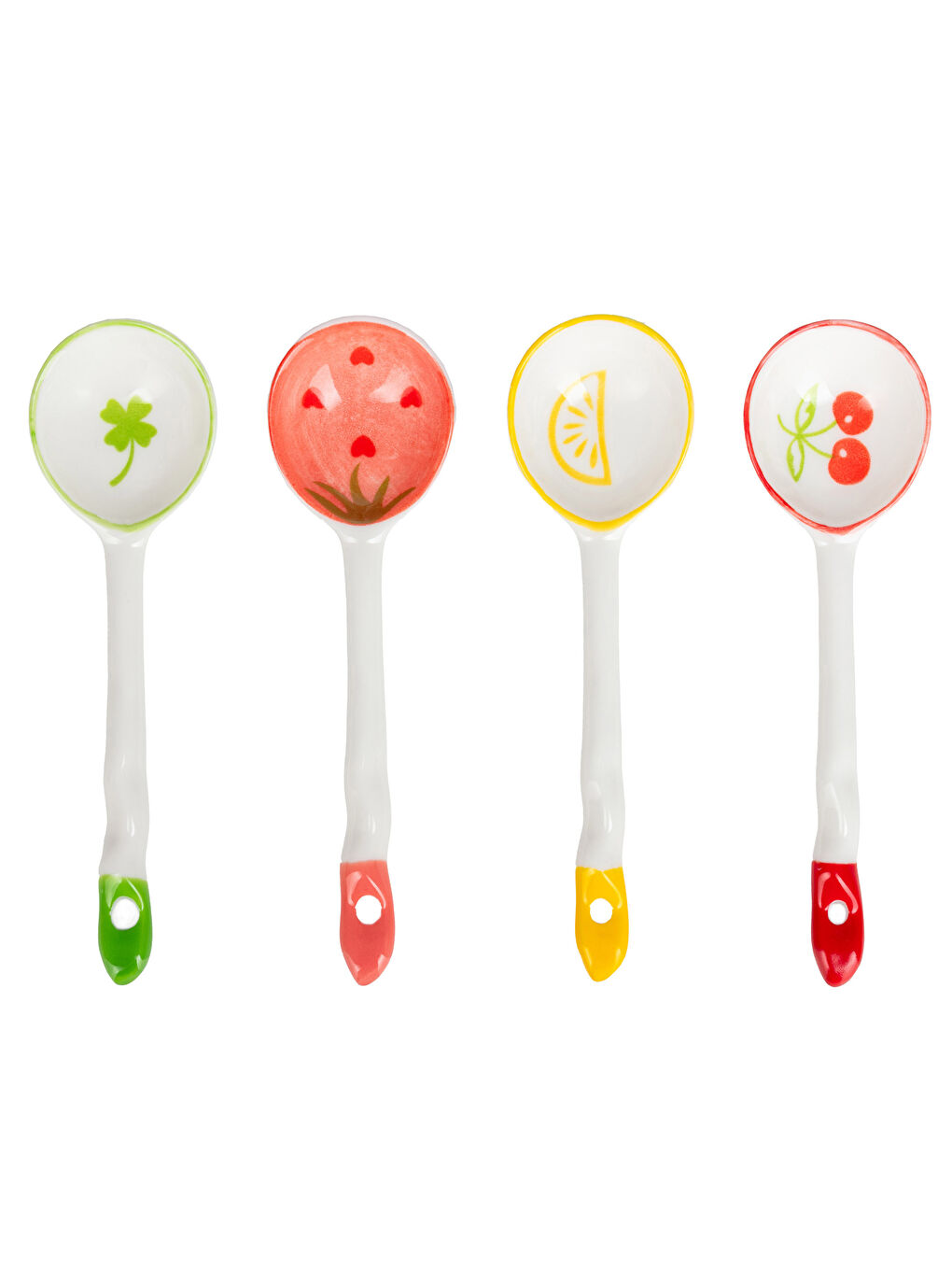 Baskılı Porselen Kaşık 4'lü 16 cm-3