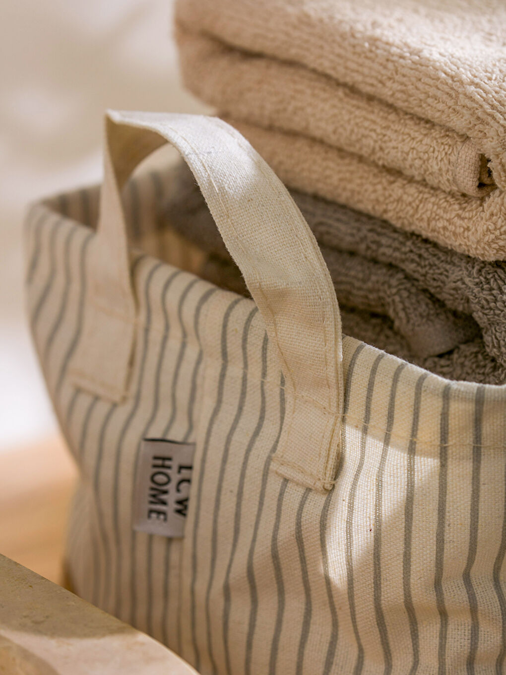 Siyah Baskılı Organizer Sepet 27x21 cm-3