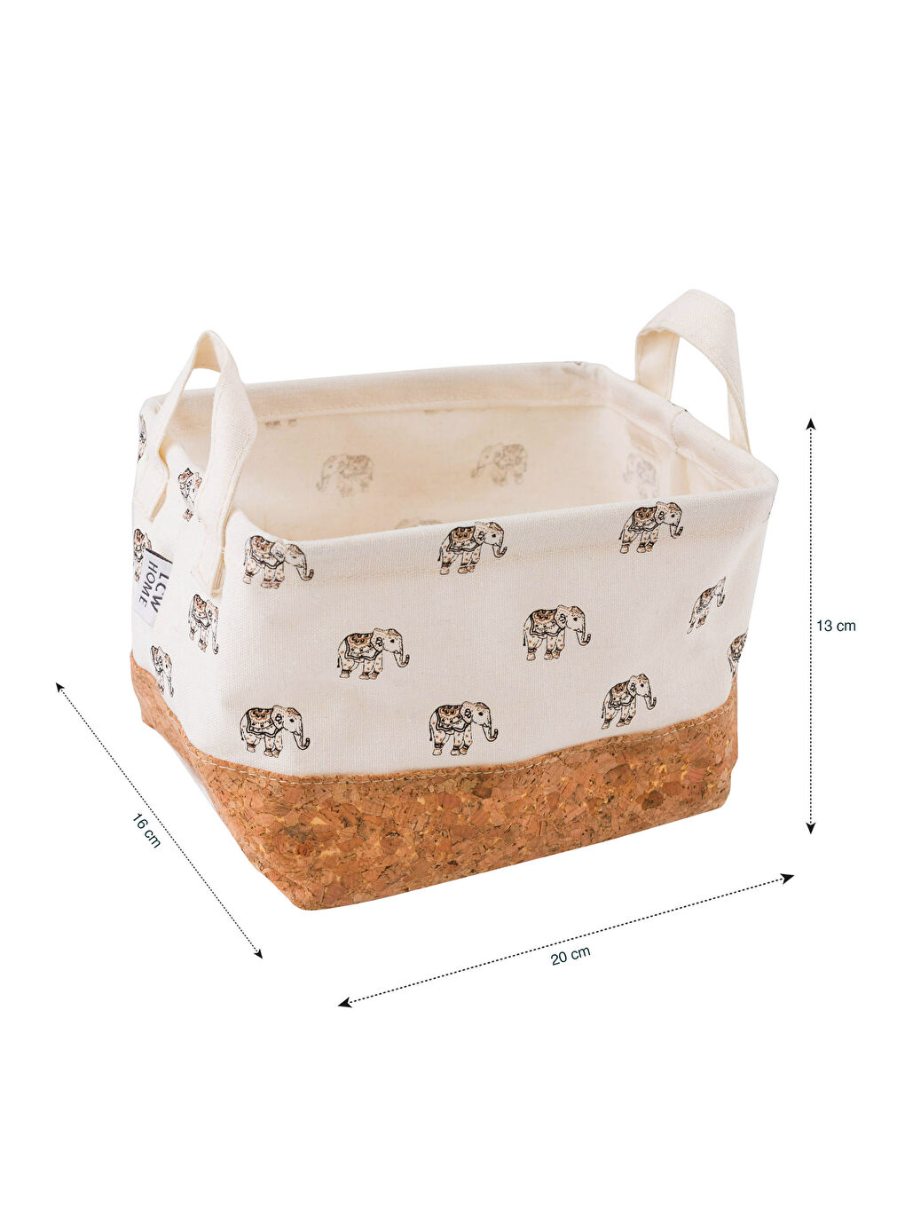 Karışık Baskılı Sepet 20x16 cm-4