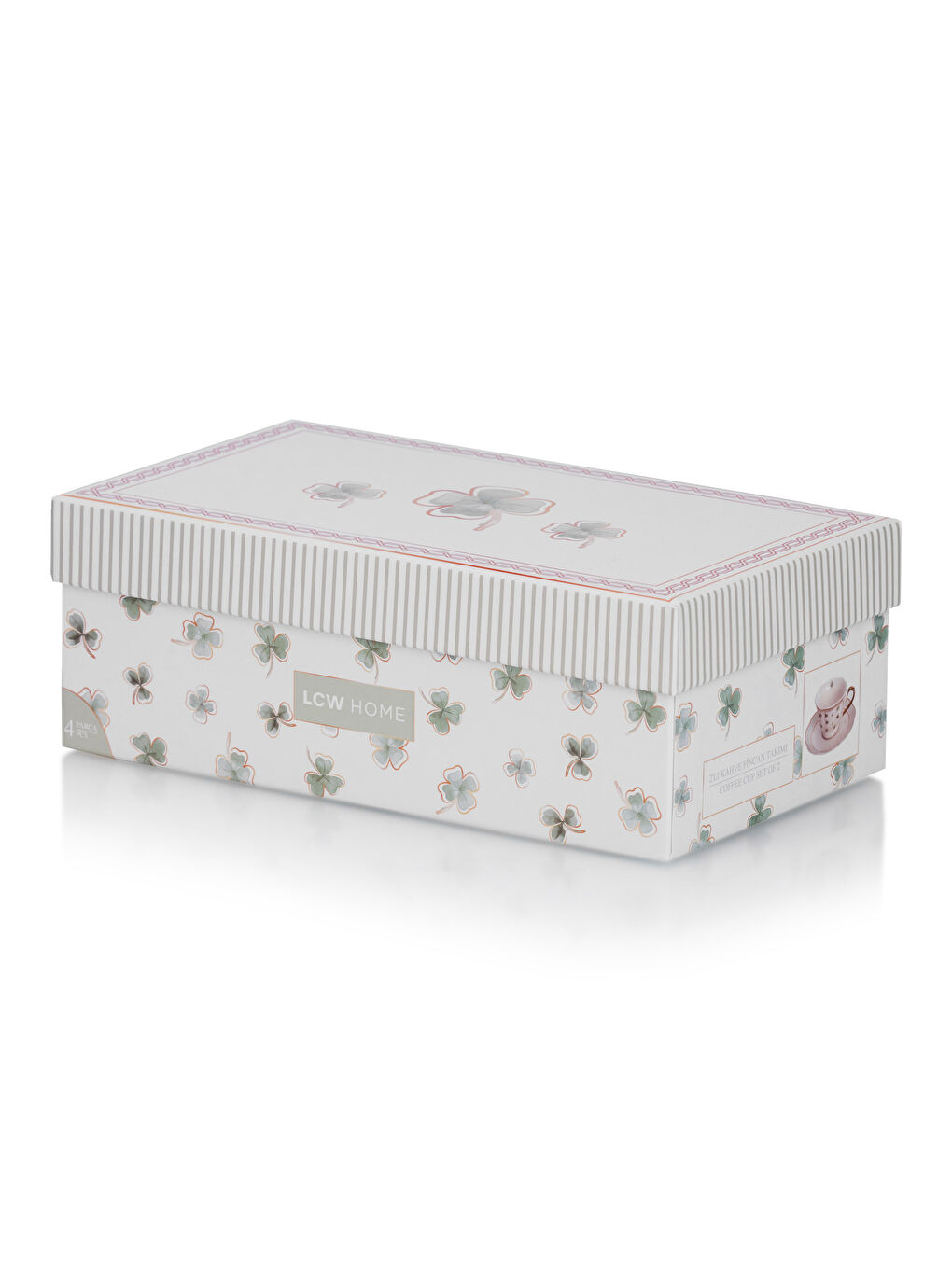 2-Personen Porzellan Kaffeetassen-Set 90 ml-4
