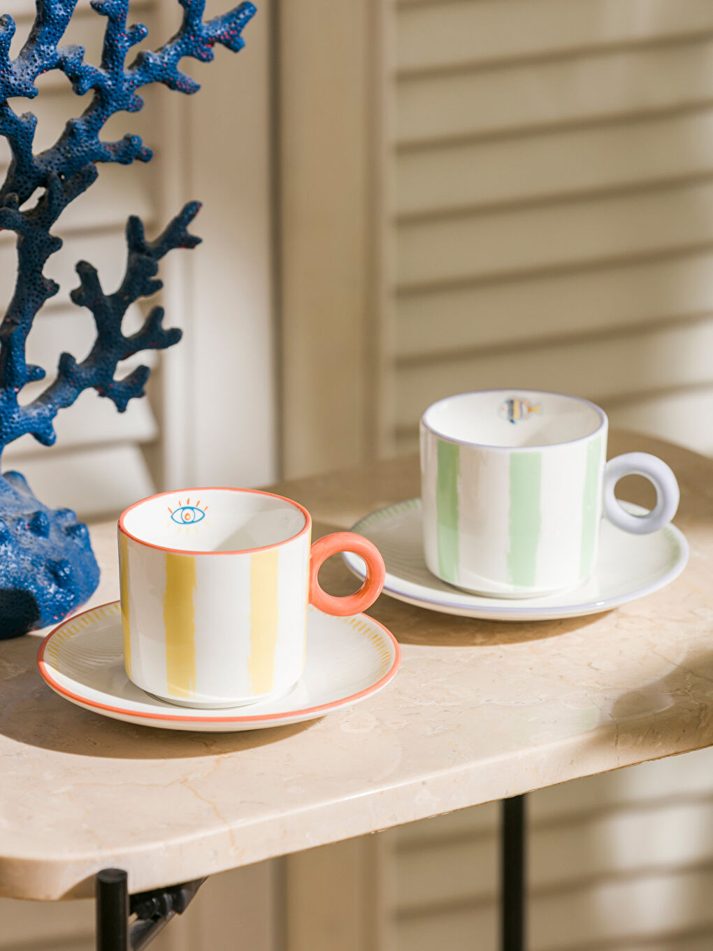2-Person Porcelain Coffee Cup Set 90 ml -S4BH68Z8-F9C