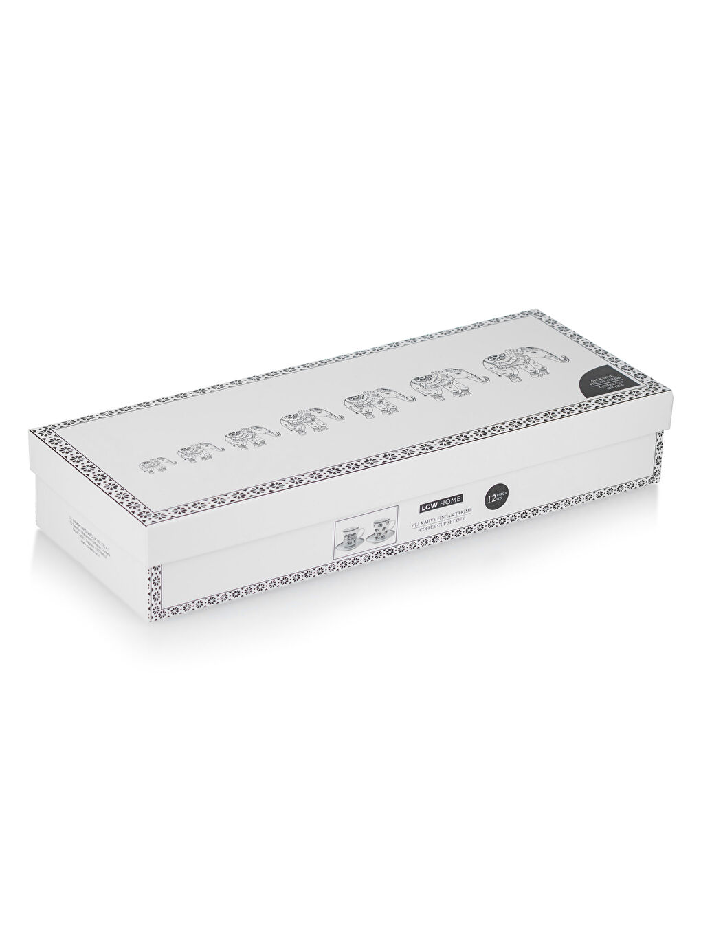 LCW HOME Siyah 6 Kişilik Porselen Kahve Fincan Takımı 90 ml - 3