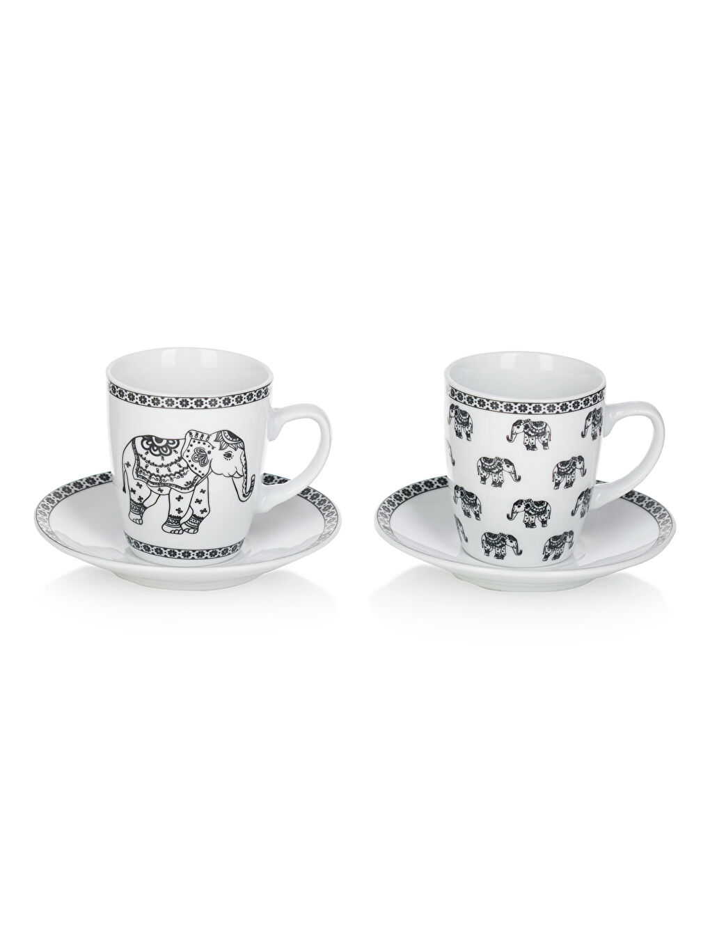 LCW HOME Siyah 6 Kişilik Porselen Kahve Fincan Takımı 90 ml - 4