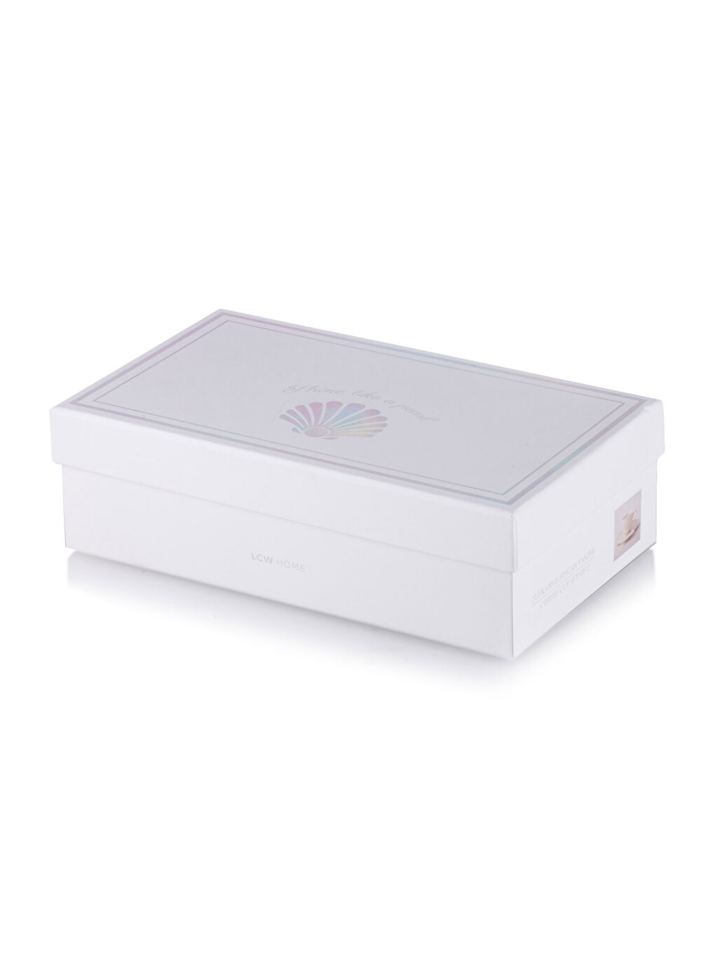 LCW HOME Beyaz İstiridye 2 Kişilik Porselen Kahve Fincan Takımı 90 ml - 3