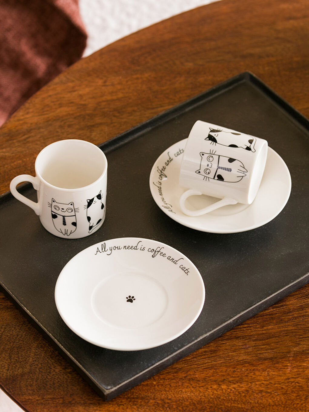 2-Person Porcelain Coffee Cup Set 90 ml -S4BI28Z8-LQJ